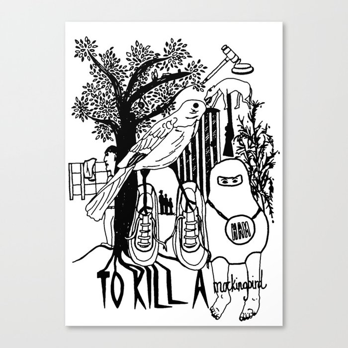 To Kill a Mockingbird (Bold) Canvas Print