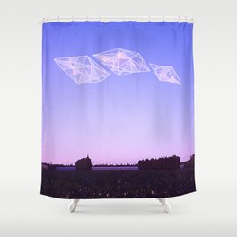 Three Sky Diamonds  Shower Curtain