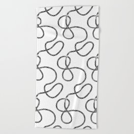 bicycle chain repeat pattern Beach Towel