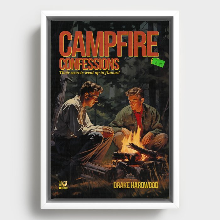 Campfire Confessions Framed Canvas