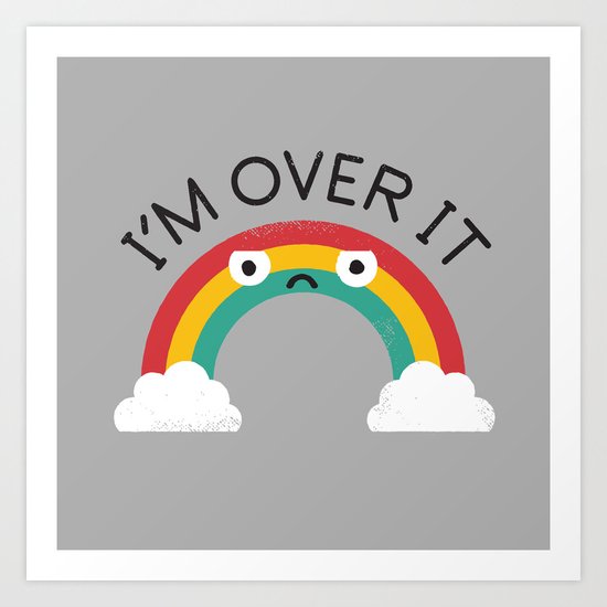Above Bored Art Print