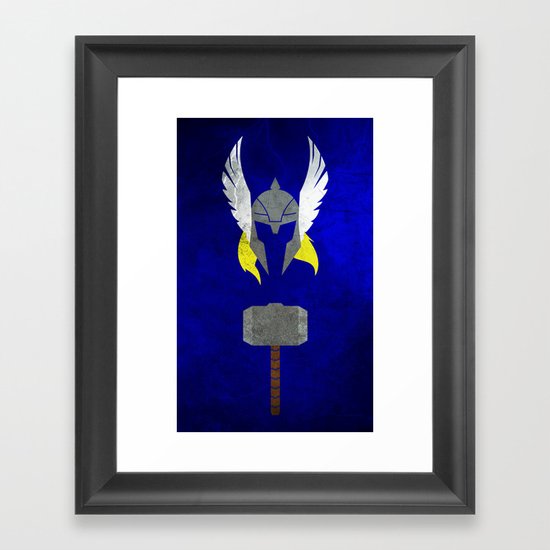 God of Thunder Framed Art Print