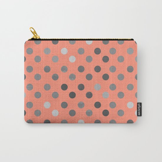 Polka Proton Pink Carry-All Pouch