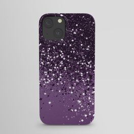 PURPLE Glitter Dream #1 (Faux Glitter) #shiny #decor #art #society6 iPhone Case