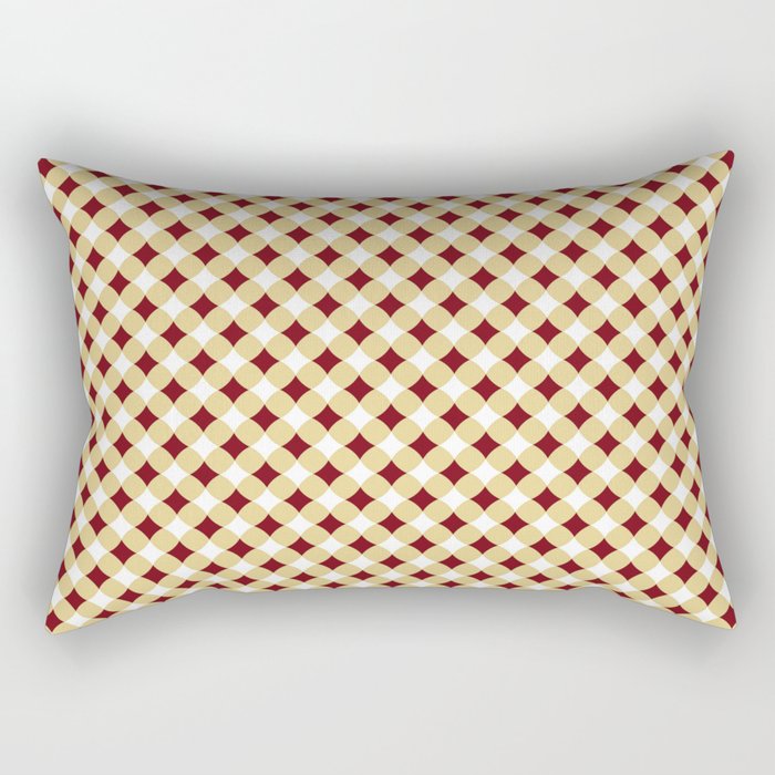 Geometric abstract marsala red yellow modern pattern Rectangular Pillow