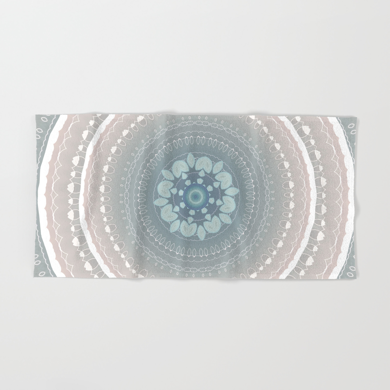 Decorative Delicate Mint Pastel Mandala Hand Bath Towel By Artaddiction45 Society6