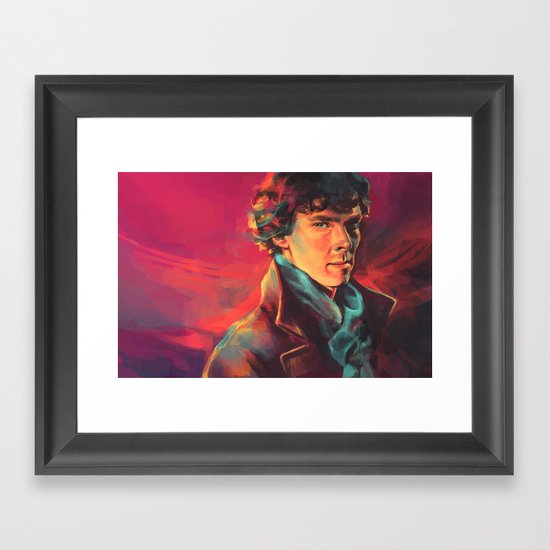 A Study in Pink Framed Art Print