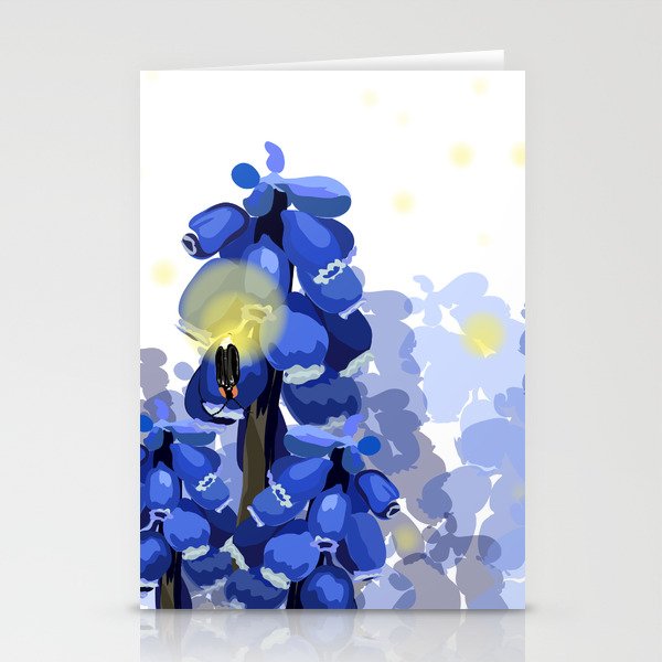 Grape Hyacinth Stationery Cards