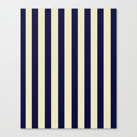 Navy Stripes Canvas Print