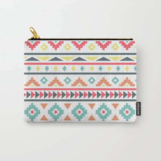 Aztec Pattern Carry-All Pouch