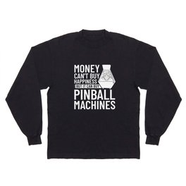 Pinball Machine Game Virtual Player Long Sleeve T-shirt