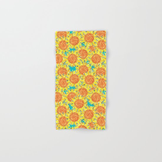 sunflower field Hand & Bath Towel