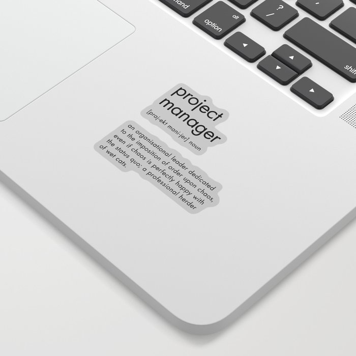 Project Manager Definition Sticker