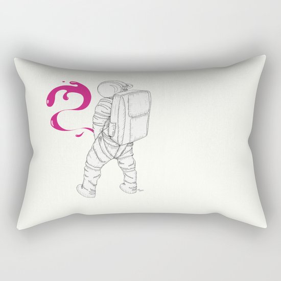 P{ee}ink in Space Rectangular Pillow