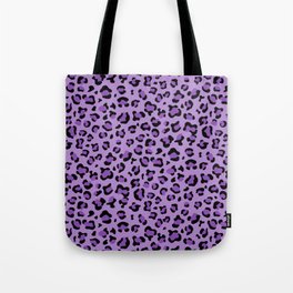 Leopard Print, Leopard Spots, Purple Leopard Tote Bag