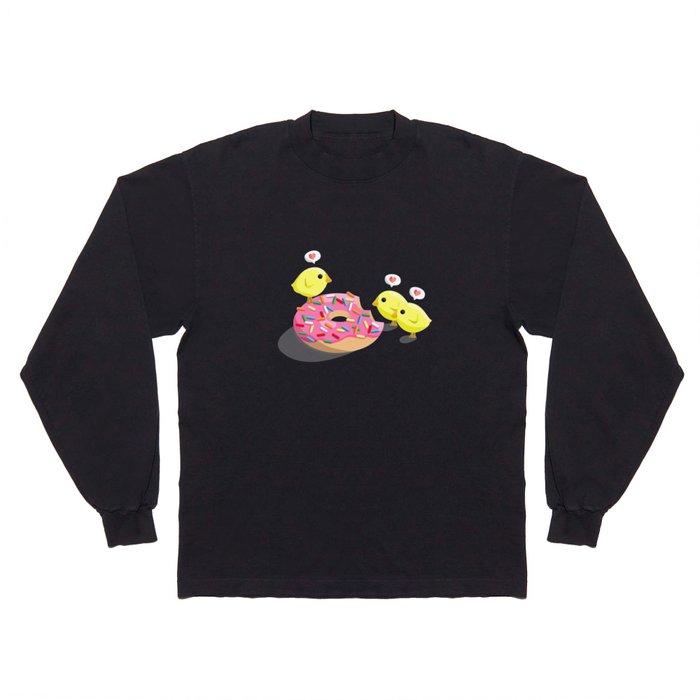 Chicks and donut Long Sleeve T Shirt