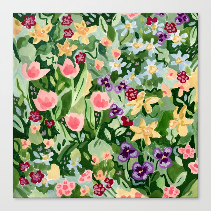 Spring Wildflowers Canvas Print