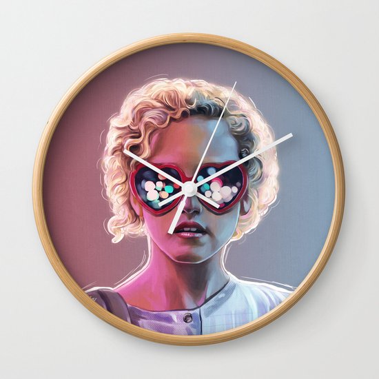 Electrick Girl Wall Clock