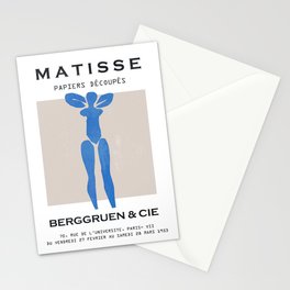 Blue Nude Matisse Decoupes Stationery Card