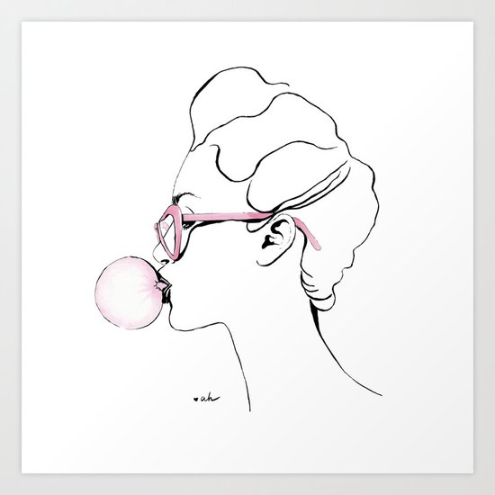 Bubble Gum Art Print