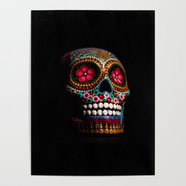 Mexico City Skull Poster