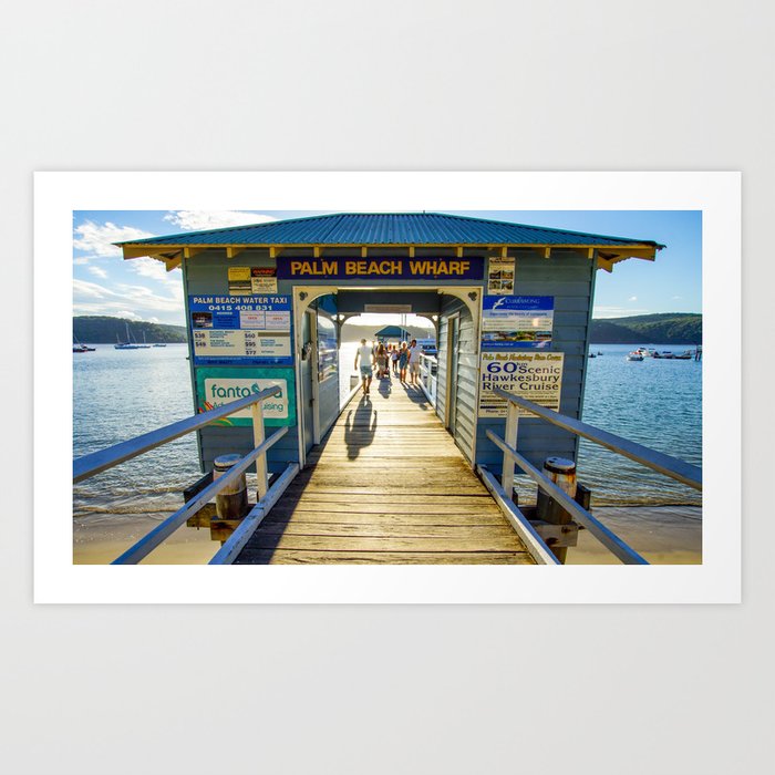 Palm Beach Wharf, Palm Beach, Sydney, NSW, Australia Art Print