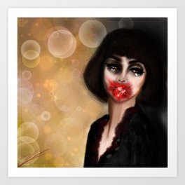 Heart Rooted in Mouth  Art Print