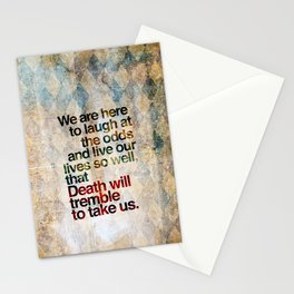 Death Will Tremble Stationery Cards