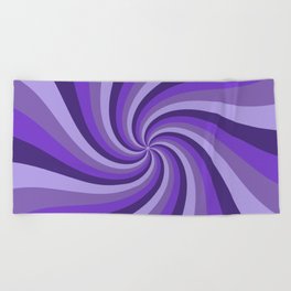 Purple Haze Spiraling Beach Towel