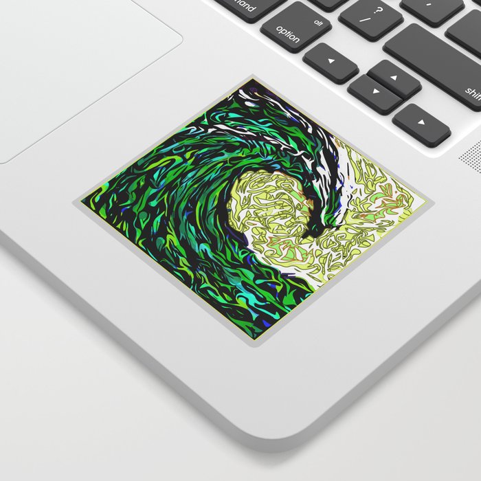 Emerald Wave Sticker