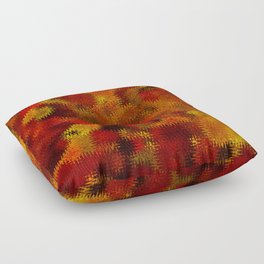 Hot Red Distortion Floor Pillow