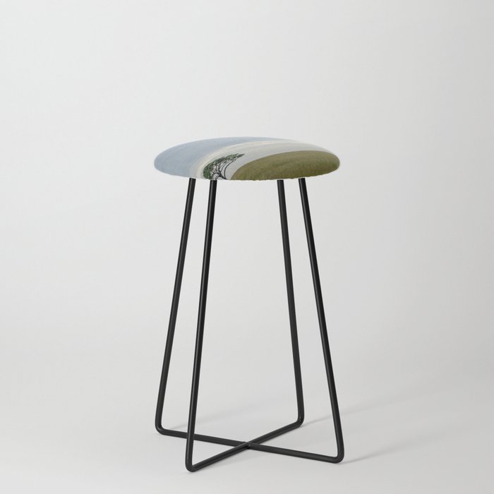 South Africa Photography - Lonely Acacia Tree At The Savannah Counter Stool