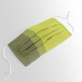 COLOR BLOCKED, CHARTREUSE Face Mask