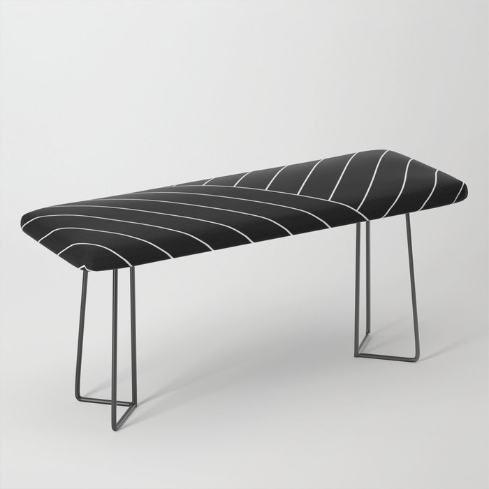 Abstract geometric lines black Bench