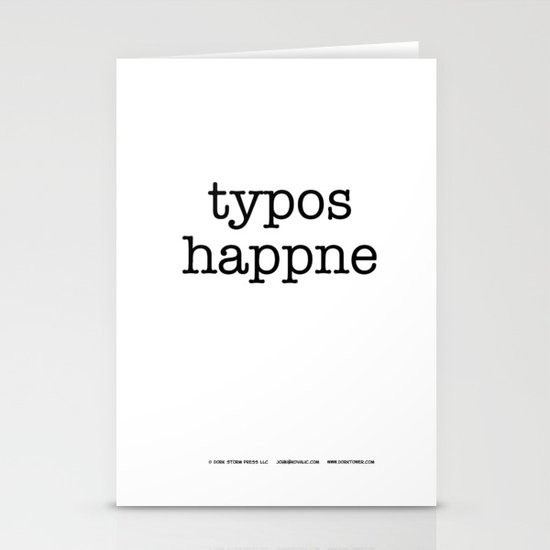Typos Happne Stationery Cards