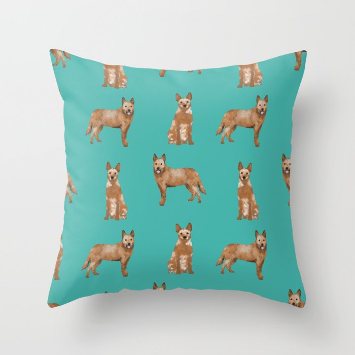 Australian Cattle Dog red heeler love dog breed gifts cattle dogs by pet friendly Throw Pillow