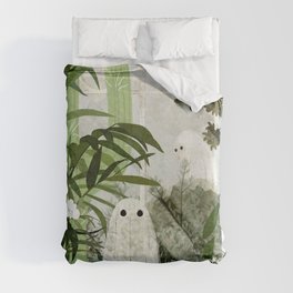 There's A Ghost in the Greenhouse Again Duvet Cover