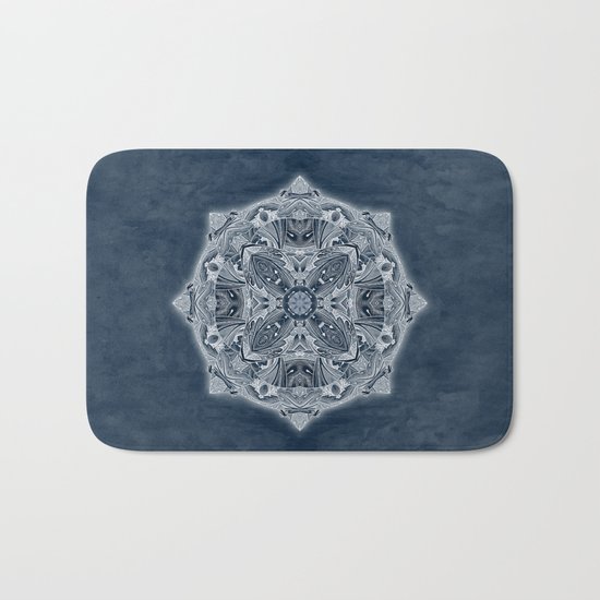 Natural Blueprint Bath Mat