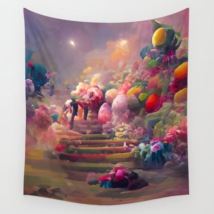 Into the Citrus and Beyond Heavenly Fantasy Wall Tapestry