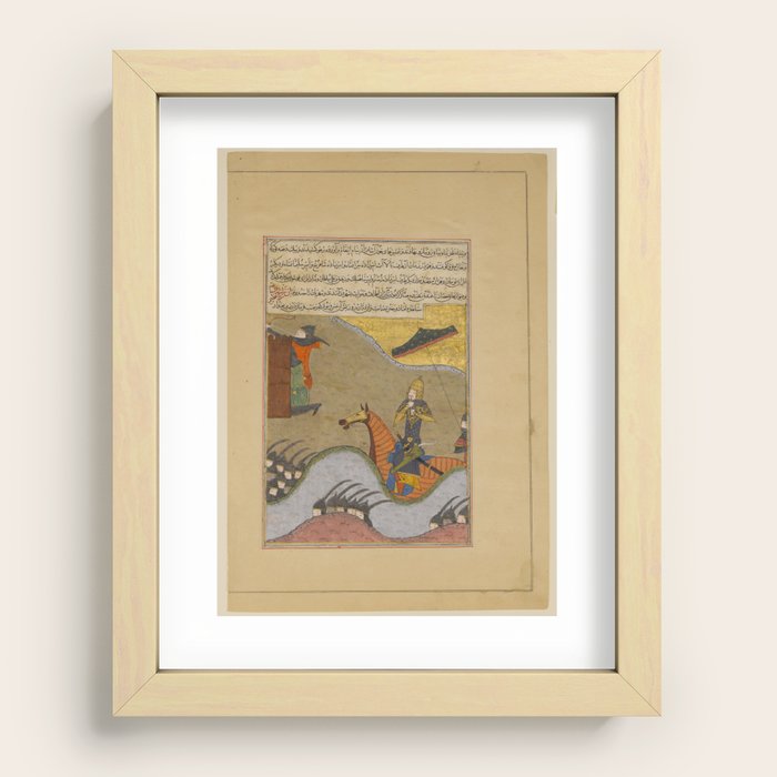 Conquest of Baghdad by Timur , Folio from a Zafarnama (Book of Victory