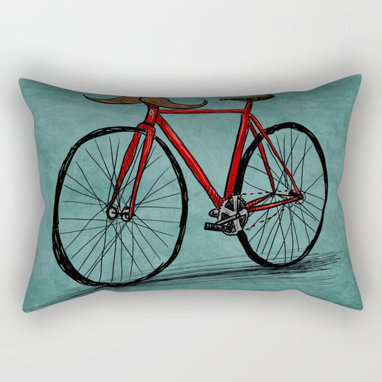 Baffi Bici Rectangular Pillow