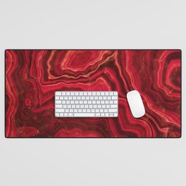 Red Agate Texture 02 Desk Mat