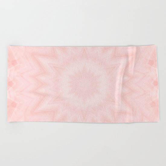 Pink starburst Beach Towel