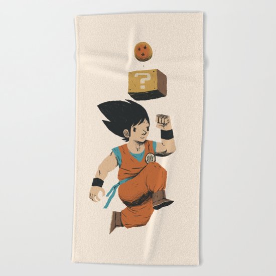 DB question block Beach Towel