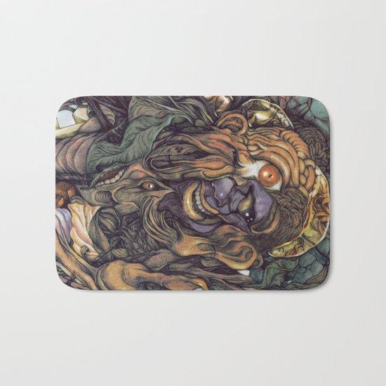 Hello & Goodbye (Hindu color style) Bath Mat