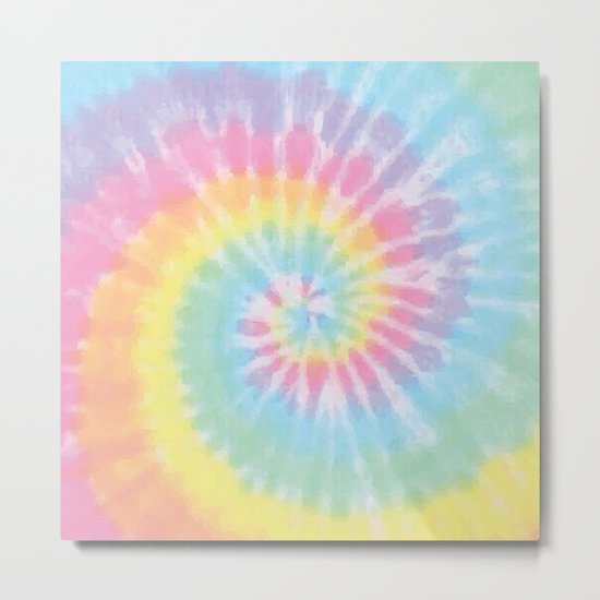 Pastel Tie Dye Metal Print