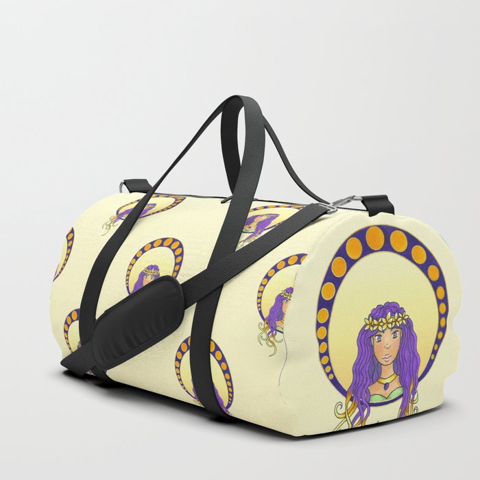 Tropical Lady - Art Nouveau style Duffle Bag