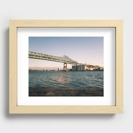 Boston's Tobin Bridge Recessed Framed Print