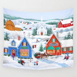 Wintertime in Sugarcreek Wall Tapestry