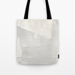 Relief [1]: an abstract, textured piece in white by Alyssa Hamilton Art Tote Bag